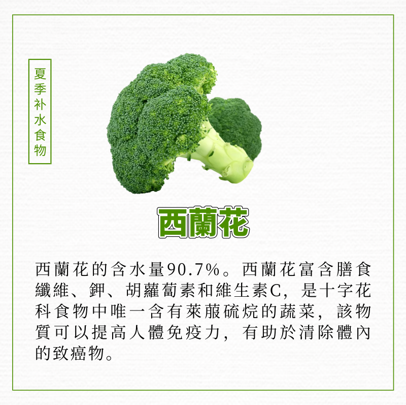 夏季補水的超級食物